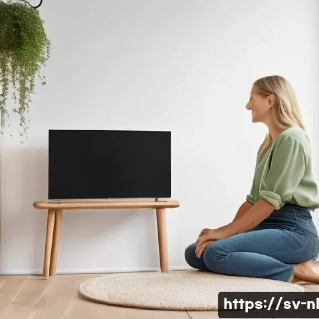 라이브 커머스의 진화와 변화하는 시장 - A lively Scandinavian live commerce scene set in a cozy, modern home studio with natural light and m...